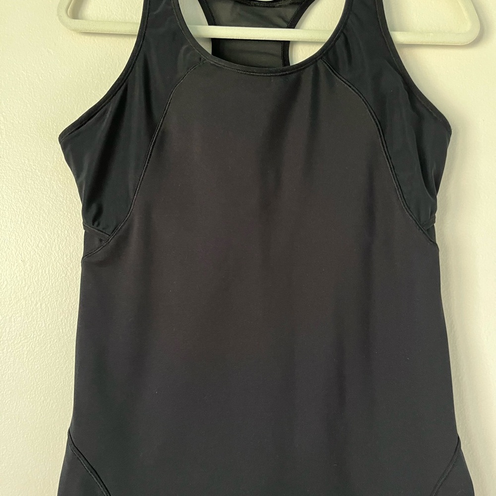 Athleta Black Racerback Tank Top